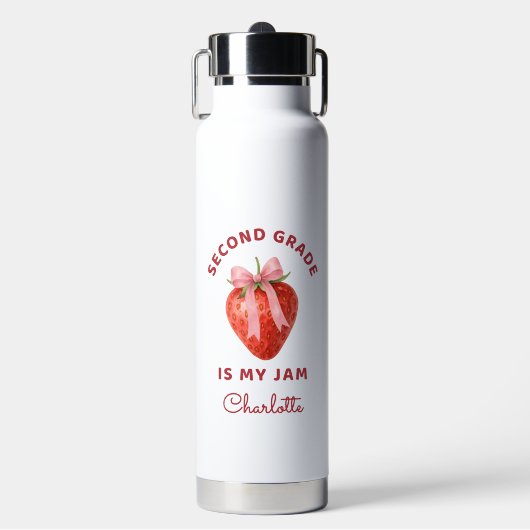 Cute Second Grade is my jam Back to School Teacher Waterfles (Voorkant)