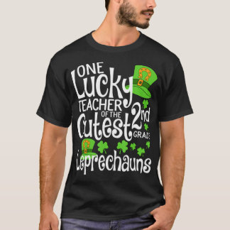 Cute Second Grade St Patricks Day Teacher T-shirt