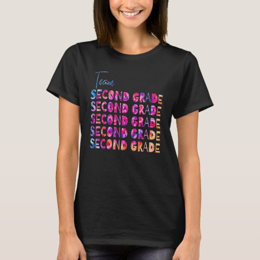 Cute Second Grade Teachers Back to School Team Sec T-shirt (Voorkant)