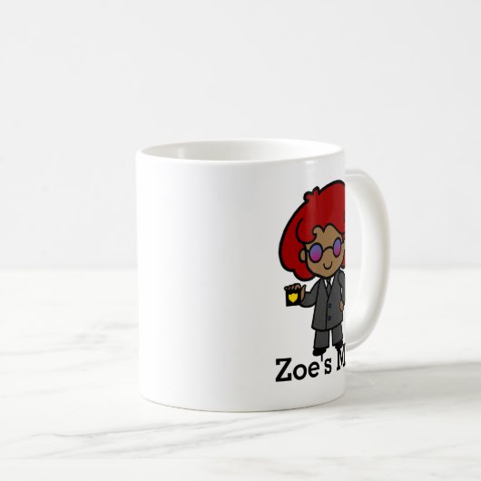 Cute Secret Agent Girl Koffiemok (Voorkant rechts)