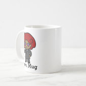 Cute Secret Agent Girl Koffiemok (Voorkant links)