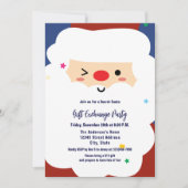 Cute Secret Santa Gift Exchange-kerstfeest Kaart (Voorkant)