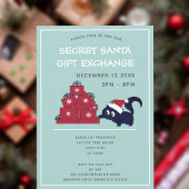 Cute Secret Santa Gift Exchange Party Uitnodiging