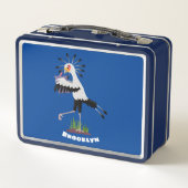 Cute secretaresse vogelbriefjes cartoon (Achterkant)