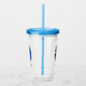 Cute secretaresse vogelbriefjes cartoon acryl drinkbeker (Rechts)