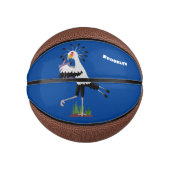 Cute secretaresse vogelbriefjes cartoon basketbal (Voorkant)