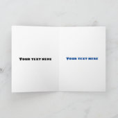 Cute secretaresse vogelbriefjes cartoon kaart (Binnen)