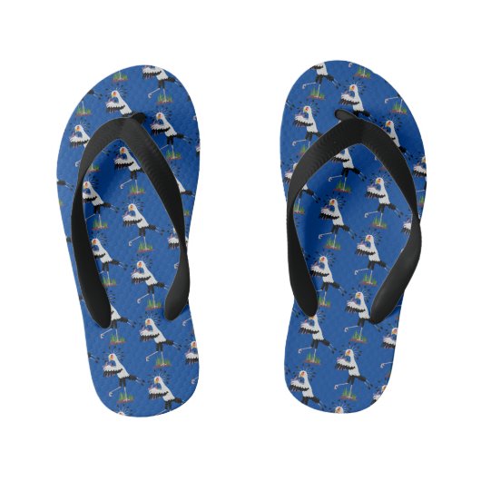 Cute secretaresse vogelbriefjes cartoon kinder teenslippers (Voetbed)