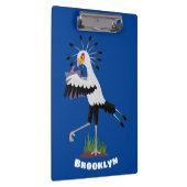 Cute secretaresse vogelbriefjes cartoon klembord (Rechts)