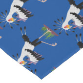 Cute secretaresse vogelbriefjes cartoon korte tafelloper (Hoek)