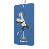 Cute secretaresse vogelbriefjes cartoon luchtverfrisser (Links)