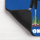 Cute secretaresse vogelbriefjes cartoon muismat (Hoek)