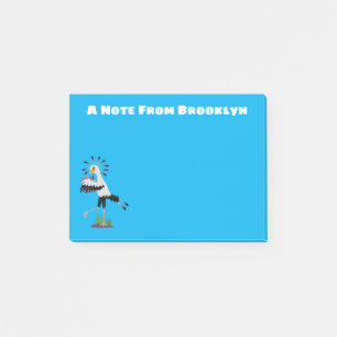 Cute secretaresse vogelbriefjes cartoon post-it® notes