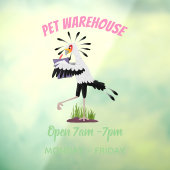 Cute secretaresse vogelbriefjes cartoon raamsticker (Vel 3)