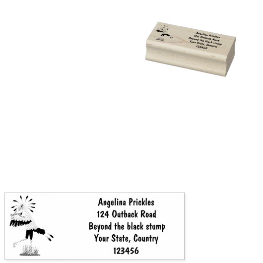 Cute secretaresse vogelbriefjes cartoon rubberstempel (Gestempeld)