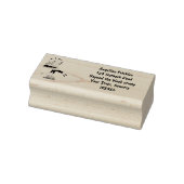 Cute secretaresse vogelbriefjes cartoon rubberstempel (Stempel)