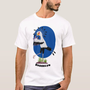 Cute secretaresse vogelbriefjes cartoon t-shirt