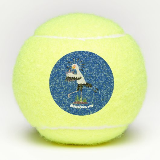 Cute secretaresse vogelbriefjes cartoon tennisballen (Voorkant)