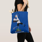 Cute secretaresse vogelbriefjes cartoon tote bag (Dichtbij)