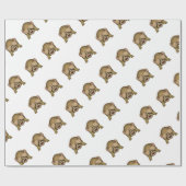 Cute See No Evil Monkey Emoji Cadeaupapier (Vlak)