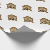 Cute See No Evil Monkey Emoji Cadeaupapier (Hoek)