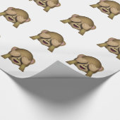 Cute See No Evil Monkey Emoji Cadeaupapier (Hoek)