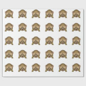 Cute See No Evil Monkey Emoji Cadeaupapier (Vlak)