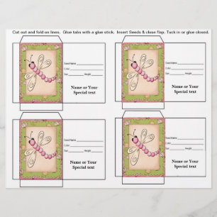 Cute Seed Packet Gift of Favor Flyer