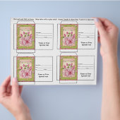 Cute Seed Packet Gift of Favor Flyer (Hand)