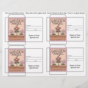 Cute Seed Packet Gift of Favor Flyer