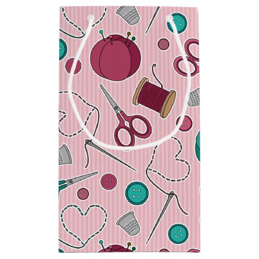 Cute Seing Thleing Pattern Roze Klein Cadeauzakje (Achterkant)