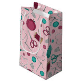 Cute Seing Thleing Pattern Roze Klein Cadeauzakje (Achterkant Gekanteld)