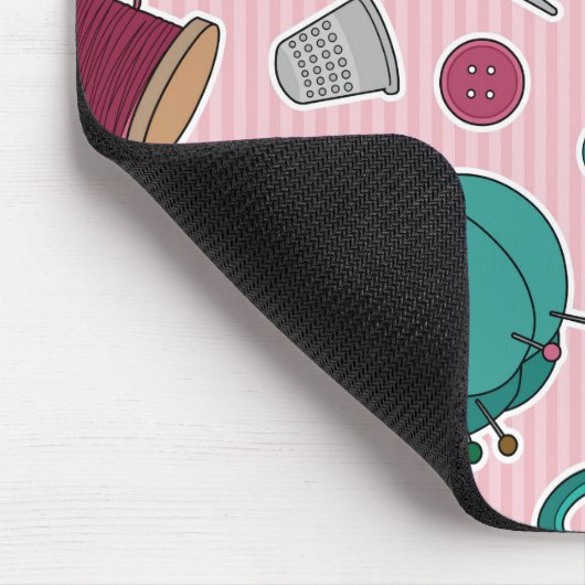 Cute Seing Thleing Pattern Roze Muismat (Hoek)