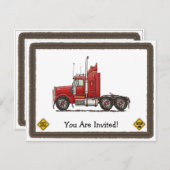 Cute Semi-Cab Kaart (Voorkant / Achterkant)