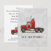 Cute Semi-Cab Kaart (Voorkant / Achterkant)