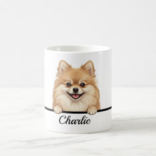 Cute Semi-Realistische Pomeranian Full Wrap 11oz M Koffiemok