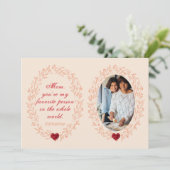 Cute Sentimental Quote keepomwille Photo Moederdag Feestdagenkaart (Staand voorkant)