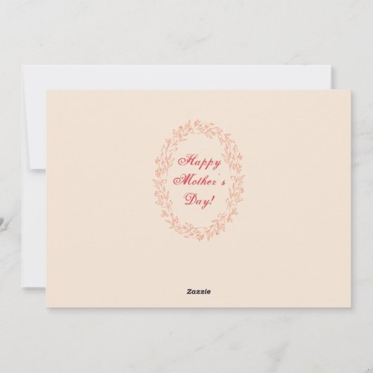 Cute Sentimental Quote keepomwille Photo Moederdag Feestdagenkaart (Achterkant)