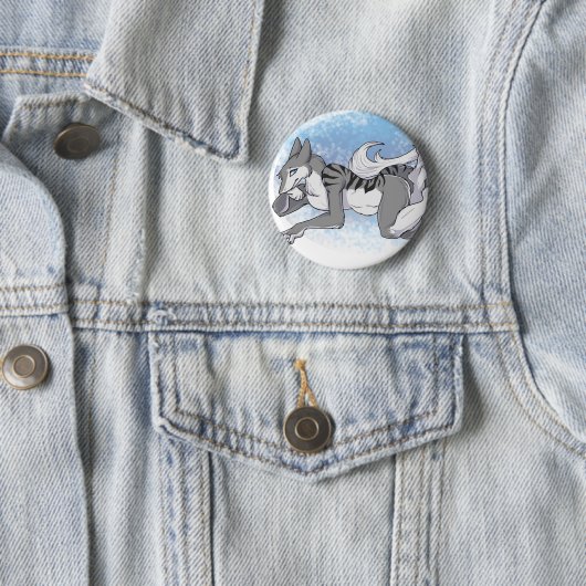 Cute Sergal Ronde Button 5,7 Cm (In situ)