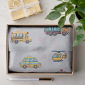Cute Service Vehicles Tissuepapier (Geschenk)