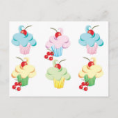 Cute set cupcakes briefkaart (Voorkant)