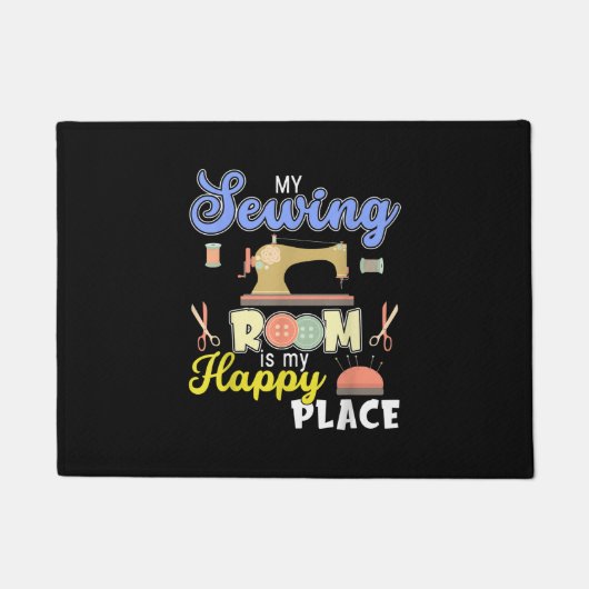 Cute Sewing Gift Quilters Crafting Quilting Deurmat (Voorkant)