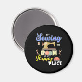 Cute Sewing Gift Quilters Crafting Quilting Magneet (Voorkant / Achterkant)