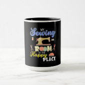 Cute Sewing Gift Quilters Crafting Quilting Mok (Midden)