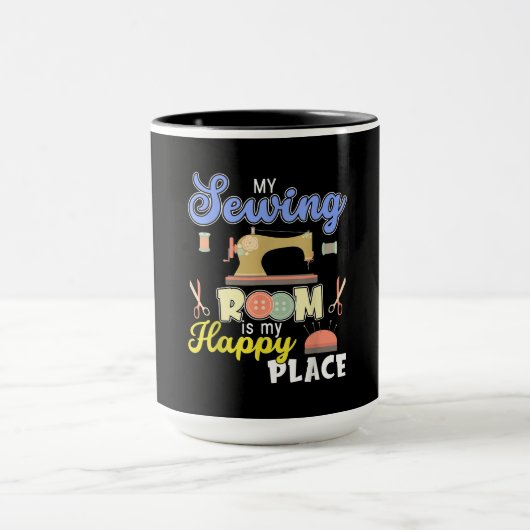 Cute Sewing Gift Quilters Crafting Quilting Mok (Midden)