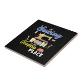 Cute Sewing Gift Quilters Crafting Quilting Tegeltje (Zijkant)