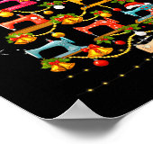 Cute Sewing Machine Christmas Tree Christmas Ornam Poster (Hoek)