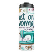 Cute Sewing Tumbler Thermosbeker (Voorkant)
