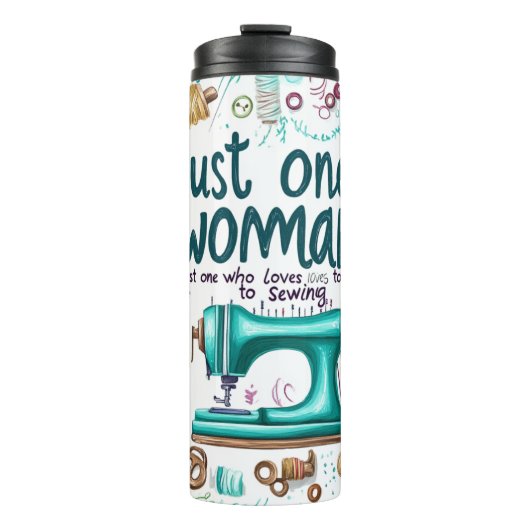 Cute Sewing Tumbler Thermosbeker (Voorkant)