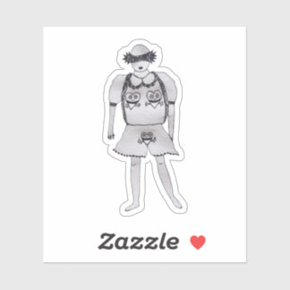 Cute sexy kijk alsjeblieft sticker